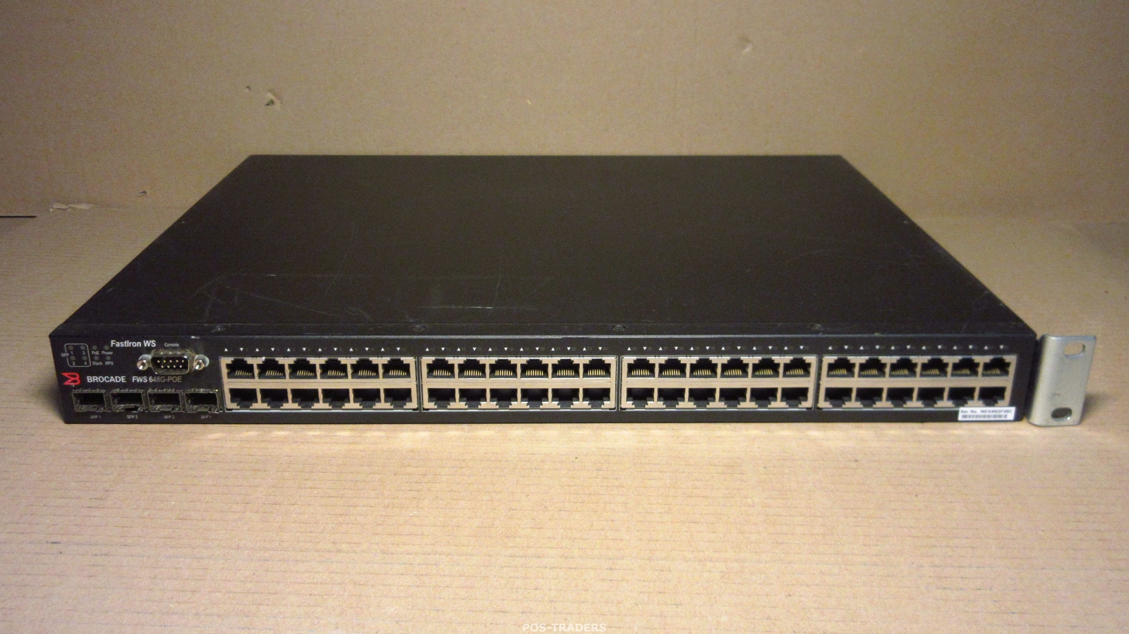 Brocade FastIron FWS648G-POE 48-Port GIGABIT POE Managed Switch 4x SFP - 1x EAR