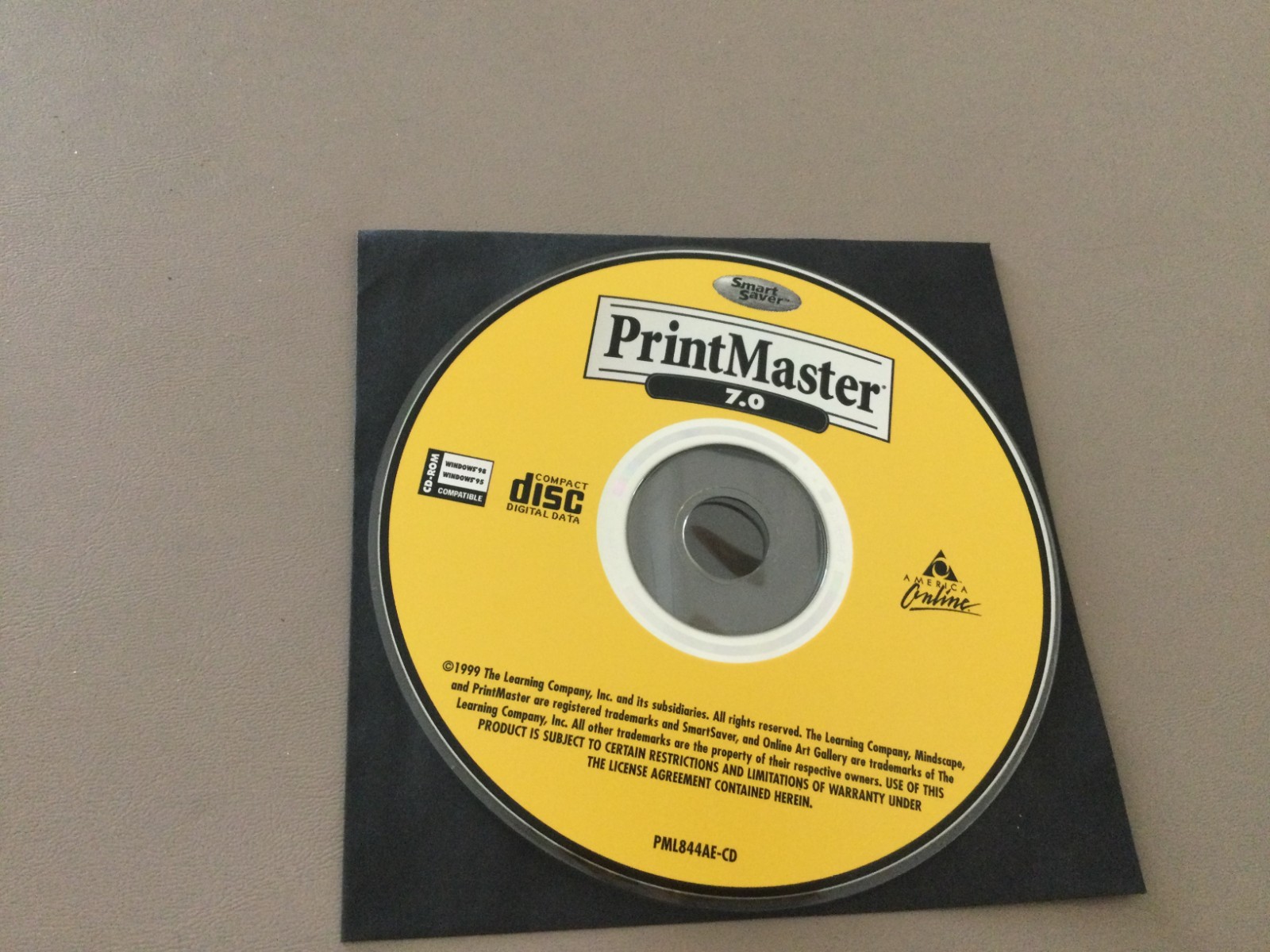 Print Master 7.0 (Smart Saver 1999) Disk Only/No Tracking/Free Shipping