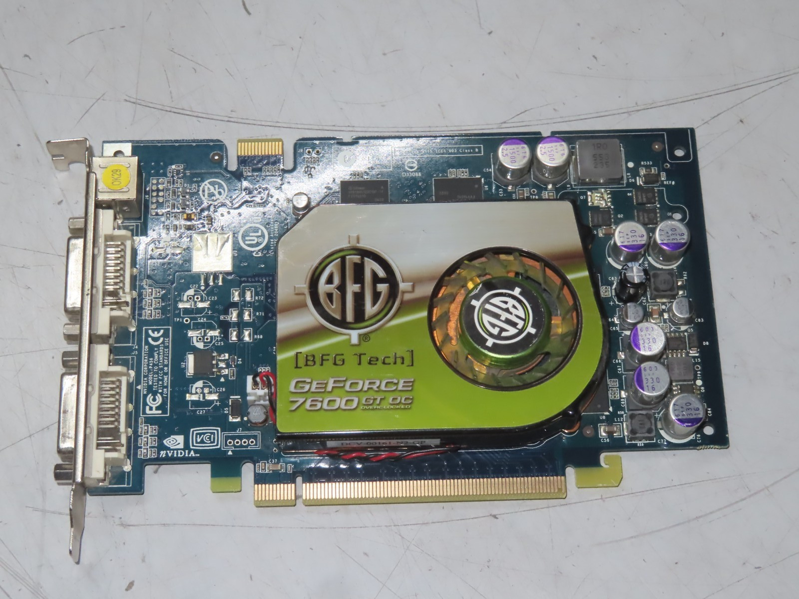 BFG Tech NVIDIA GeForce 7600 GT OC 512MB PCIe Dual DVI Video Card