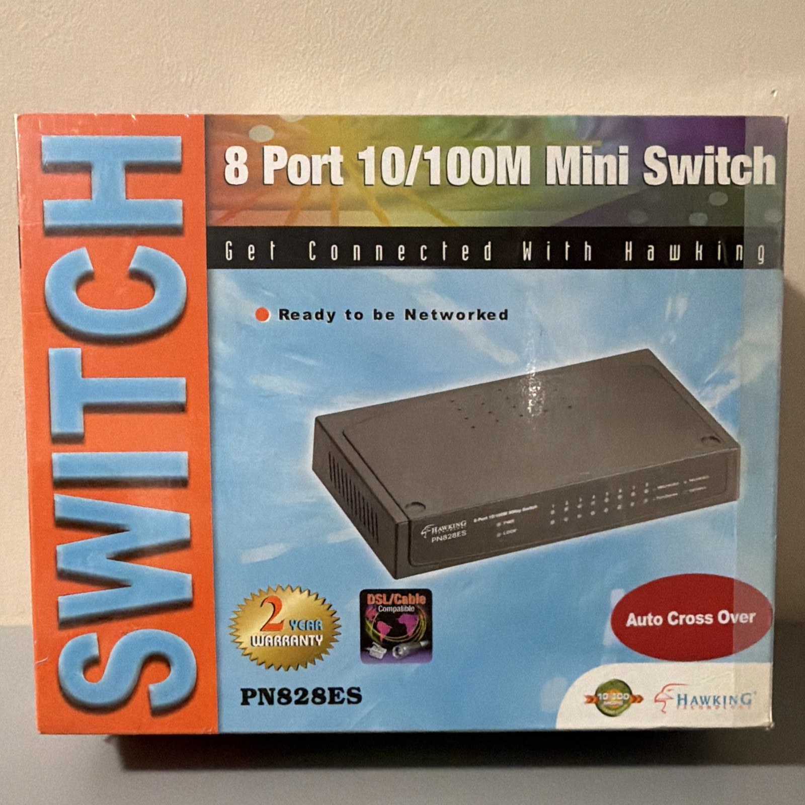 Hawking PN828ES 8-Port Fast Ethernet 10/100 Unmanaged Mini Switch RJ-45 A4