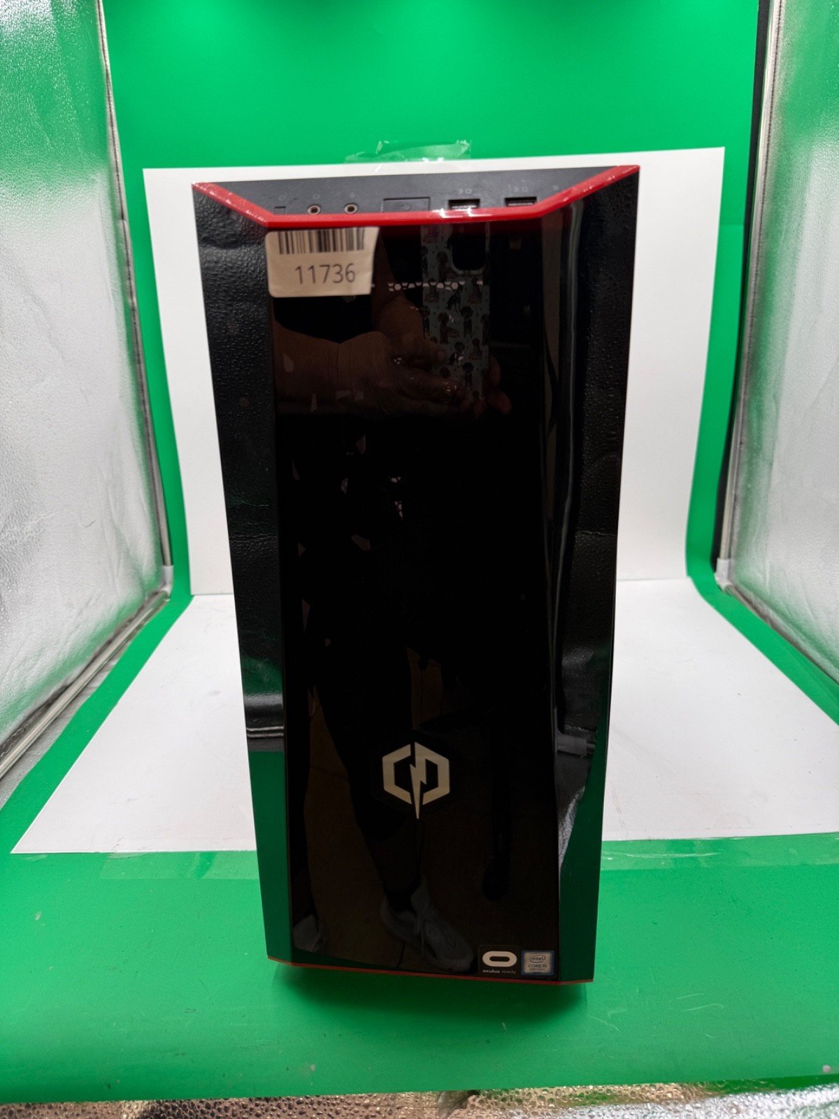 CyberPower Model C Custom PC-i5-9400F-16GB Ram 256GB SSD EVGA GFx *WIFI *NO OS*