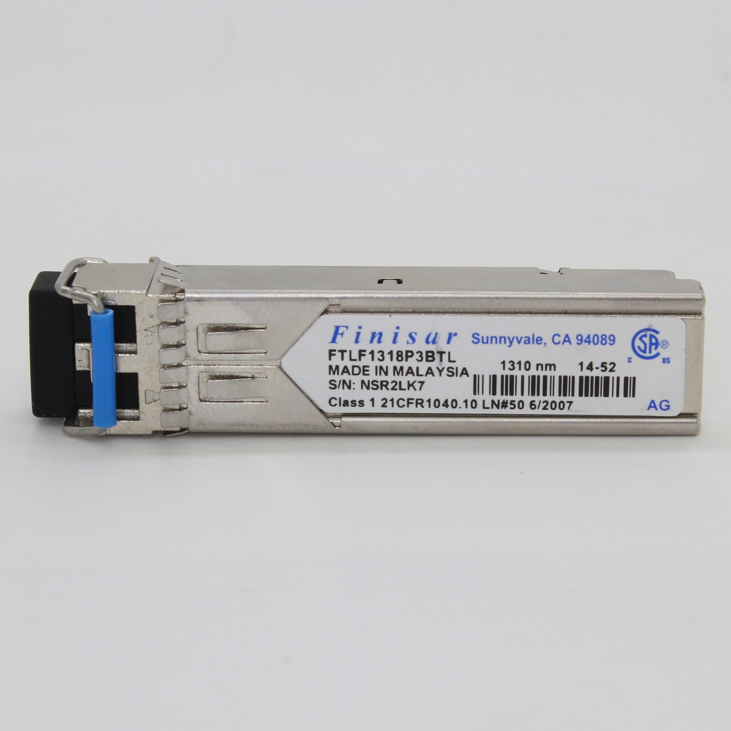 Original Finisar FTLF1318P3BTL Industrial Temp 1310nm 10KM SFP Transceiver