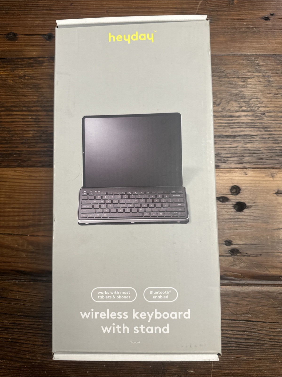 New Heyday Wireless Bluetooth Tablet Keyboard Stands for iPad Windows ChromeOS