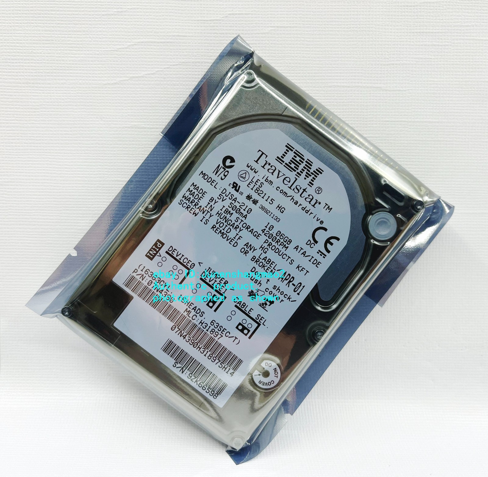 IBM DJSA-210 10GB 4200RPM IDE Interface Industrial Hard Drive