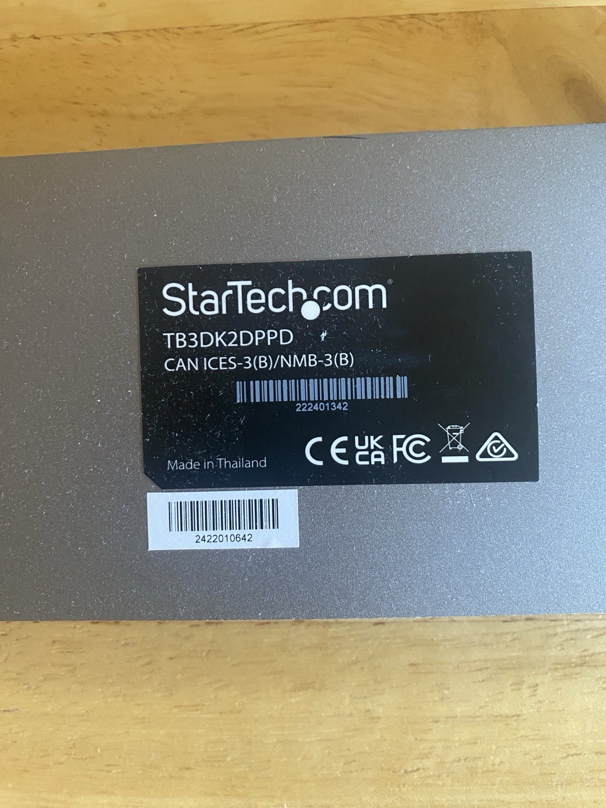 StarTech TB3DK2DPPD Thunderbolt 3 Dock DisplayPort Docking Station - Black/Gray
