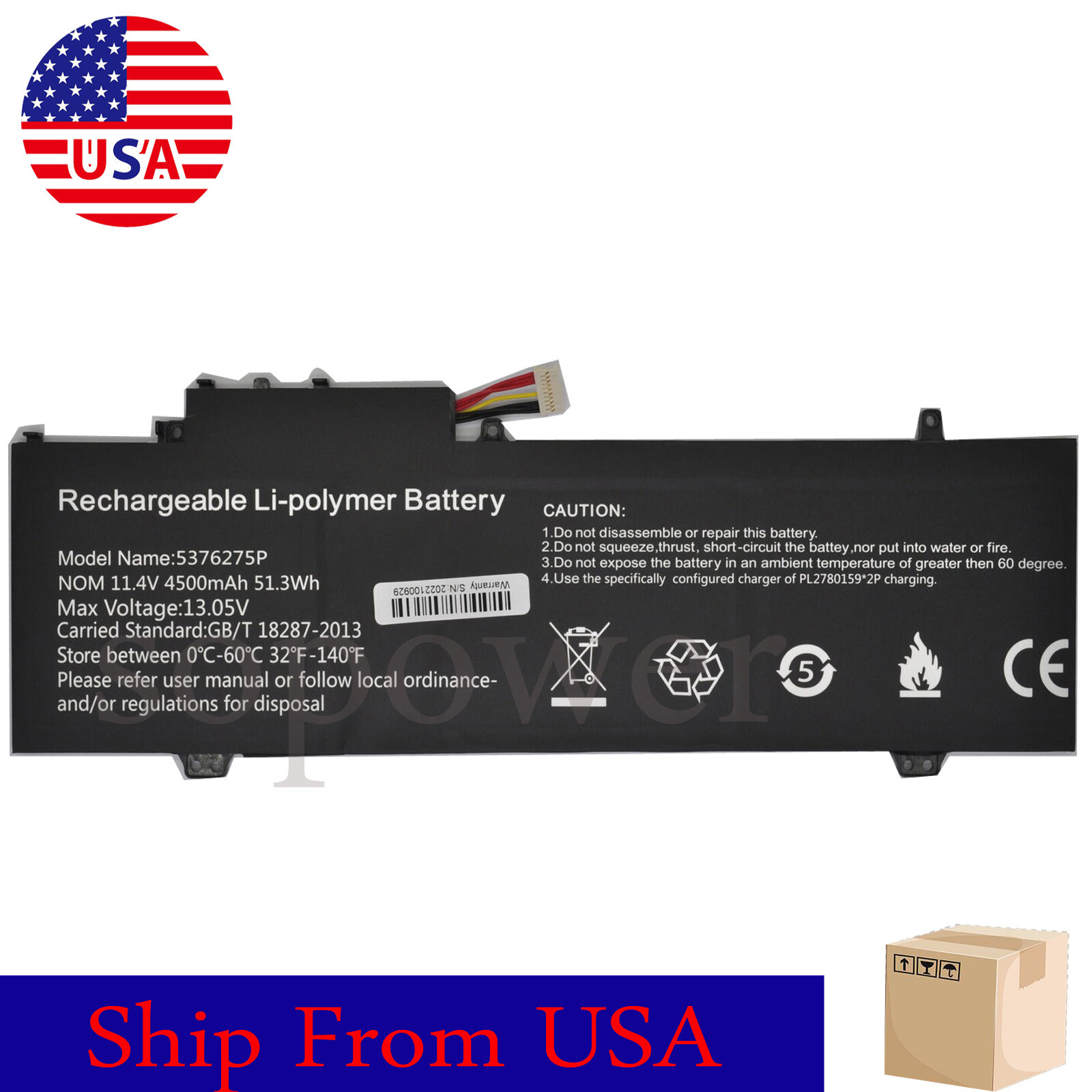 battery for Gateway 2021 15.6" GWNR71517-BK NV-549067-3S U559068PV-3S1P