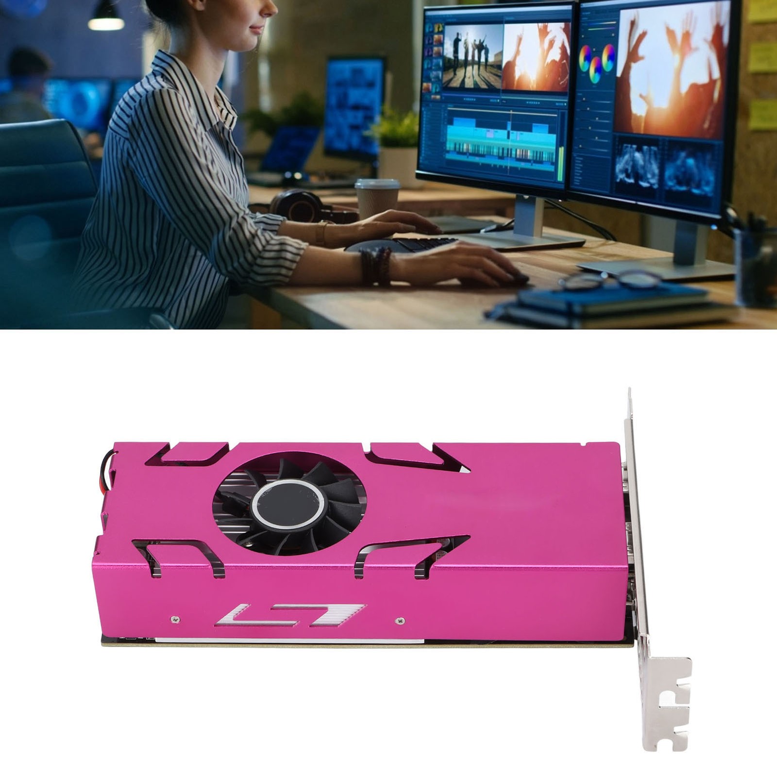 YESTON Computer Graphics Cards 4 Screen 4K 2K 1080P 10bit Color Depth HDR 4 IRVD
