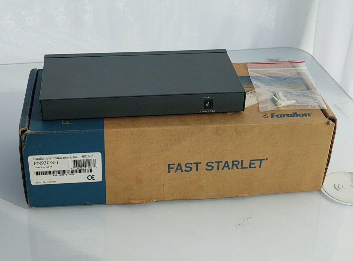 Farallon Fast Starlet Ethernet 8 port Hub PN930/8-1 - No Power Supply