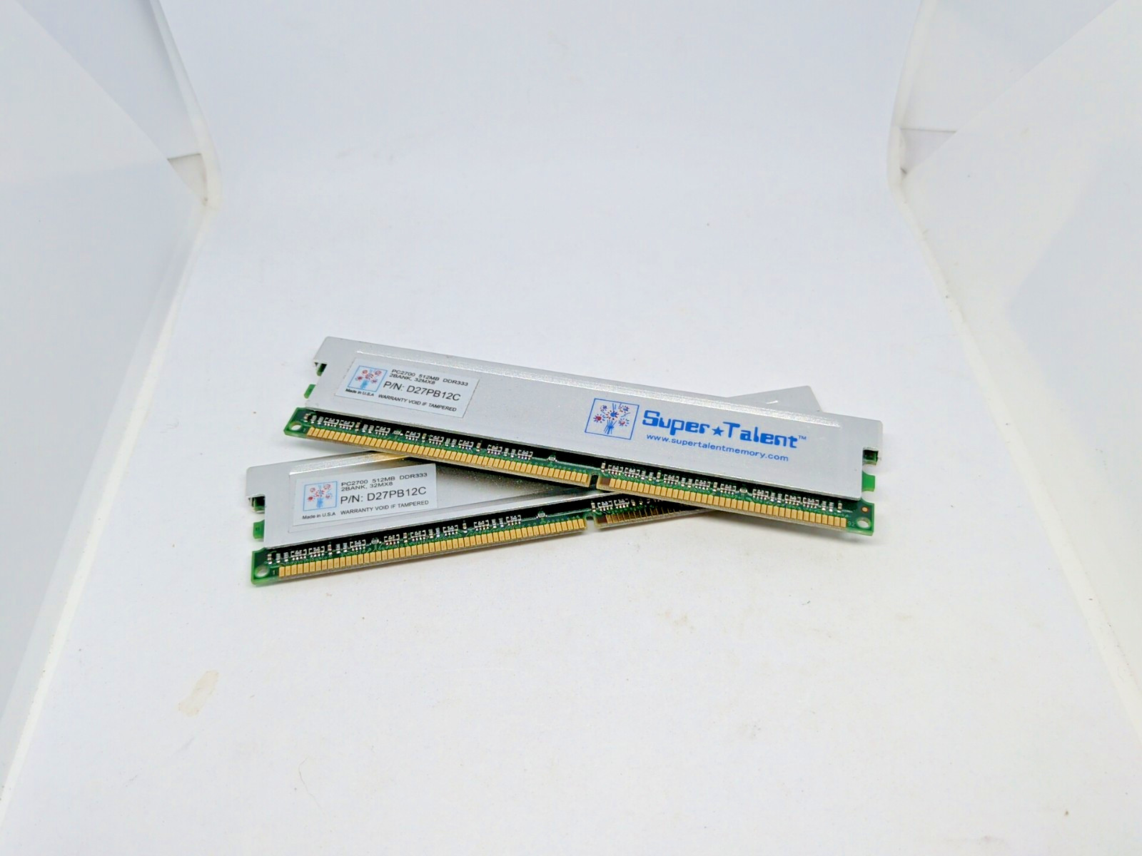 D27PB12C Super Talent 512MB Memory Module, (2 pcs.) PC Parts Computer RAM