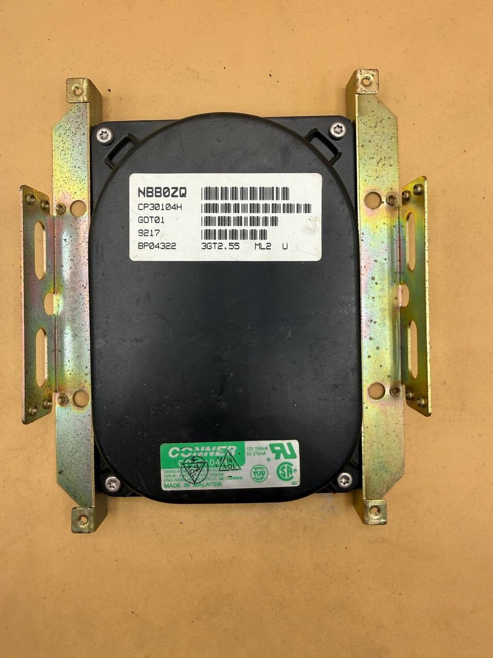 Conner CP30104H 104MB 3.5" IDE Hard Drive w/ Mounting Brackets RE