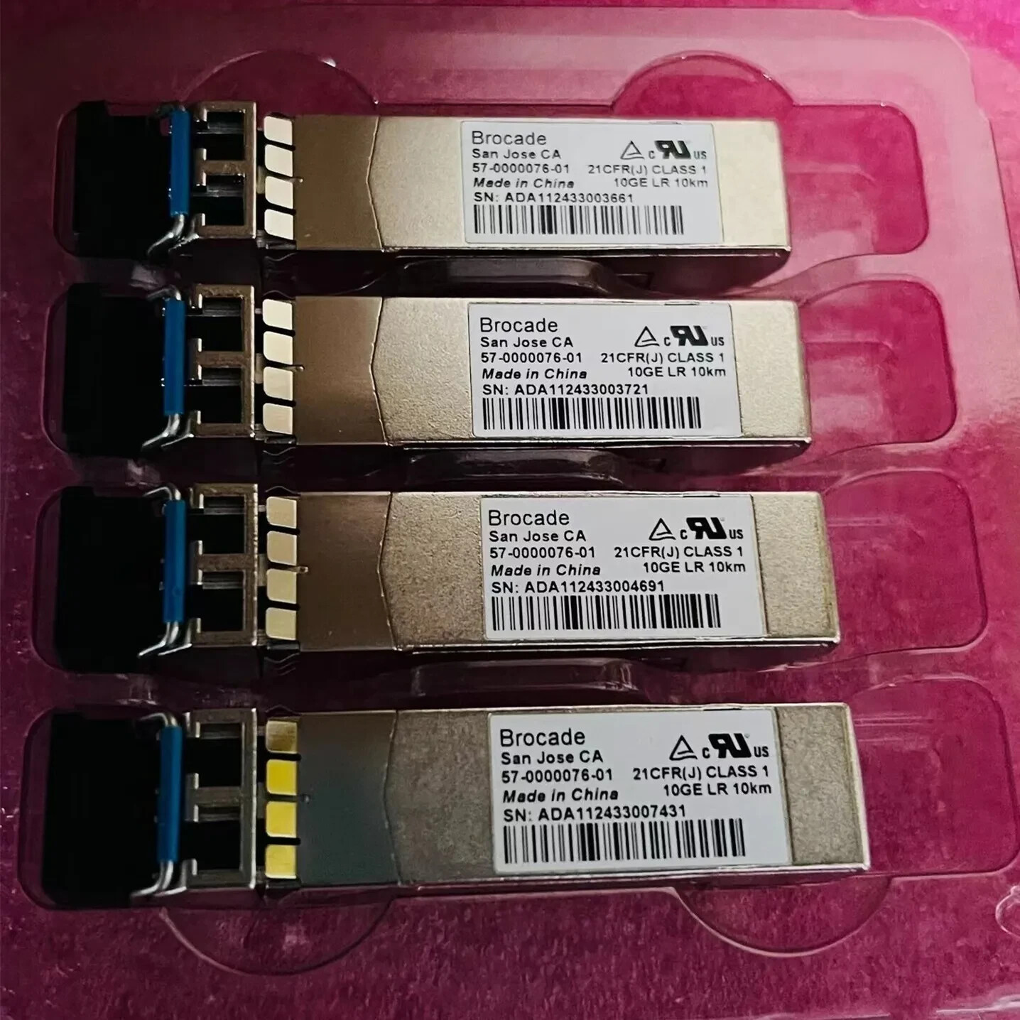 1pcs Brocade 57-0000076-01 SFP+10G 1310nm 10GE-LR 10km Tranceiver