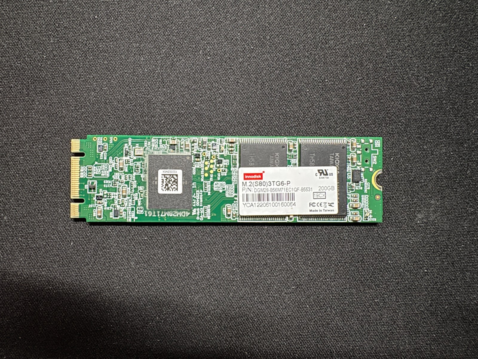 Innodisk M.2 2280 (S80) 3TG6-P 200GB Industrial SSD, AES256, iCell, -40 ~85°C