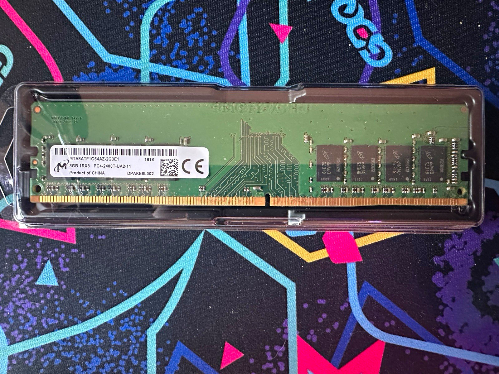 Micron 8GB DDR4-2400 UDIMM PC4-2400T 288-Pin 1Rx8 MTA8ATF1G64AZ-2G3E1