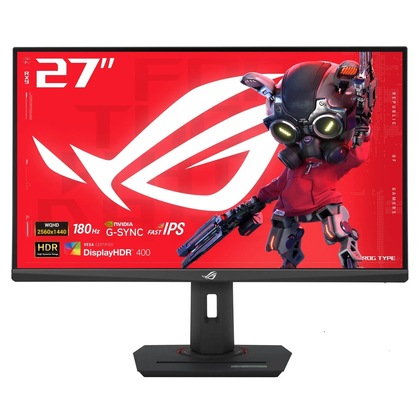 ASUS ROG Strix 27” QHD (2560x1440) HDR400 USB-C Gaming Monitor XG27ACS