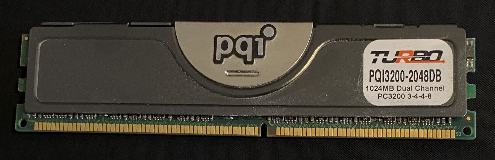 PQI Turbo PQI3200-2048DB 1GB DDR1 PC3200 DDR400 184-Pin Desktop RAM