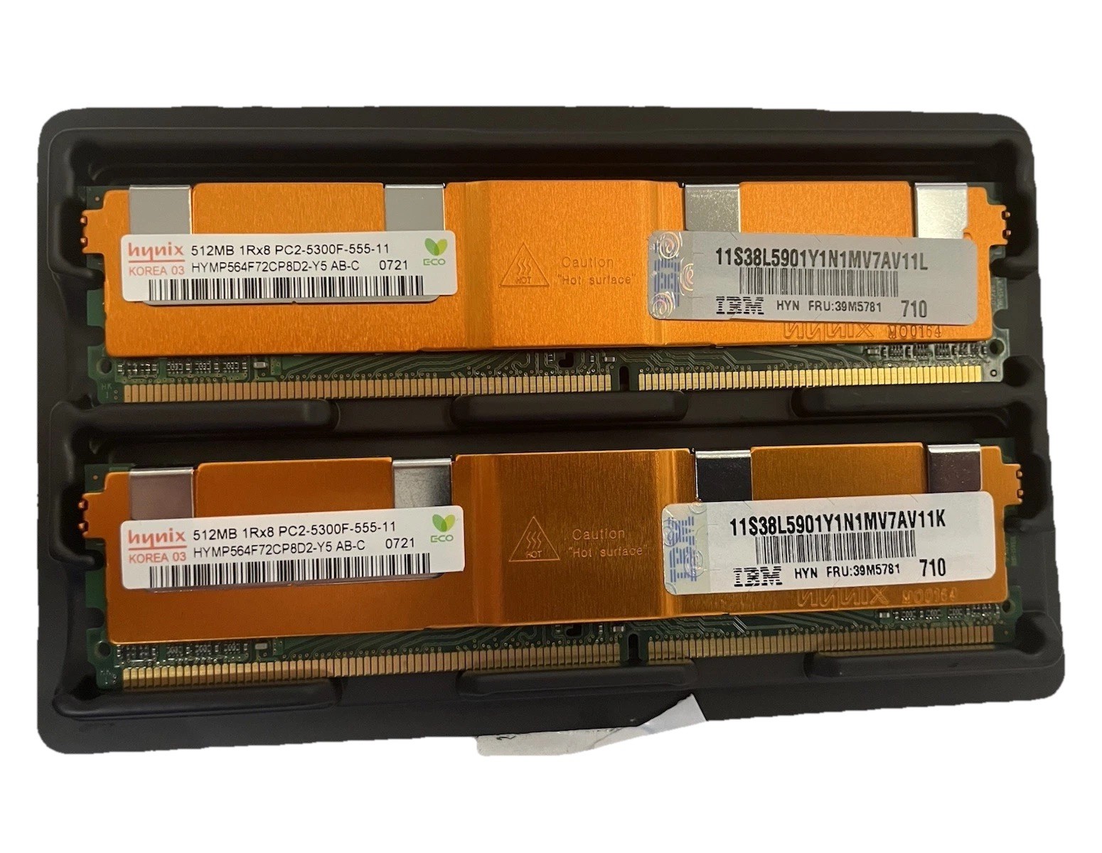 Hynix 1GB (2x512MB) DDR2 FB-DIMM PC2-5300F ECC 240-Pin 39M5785