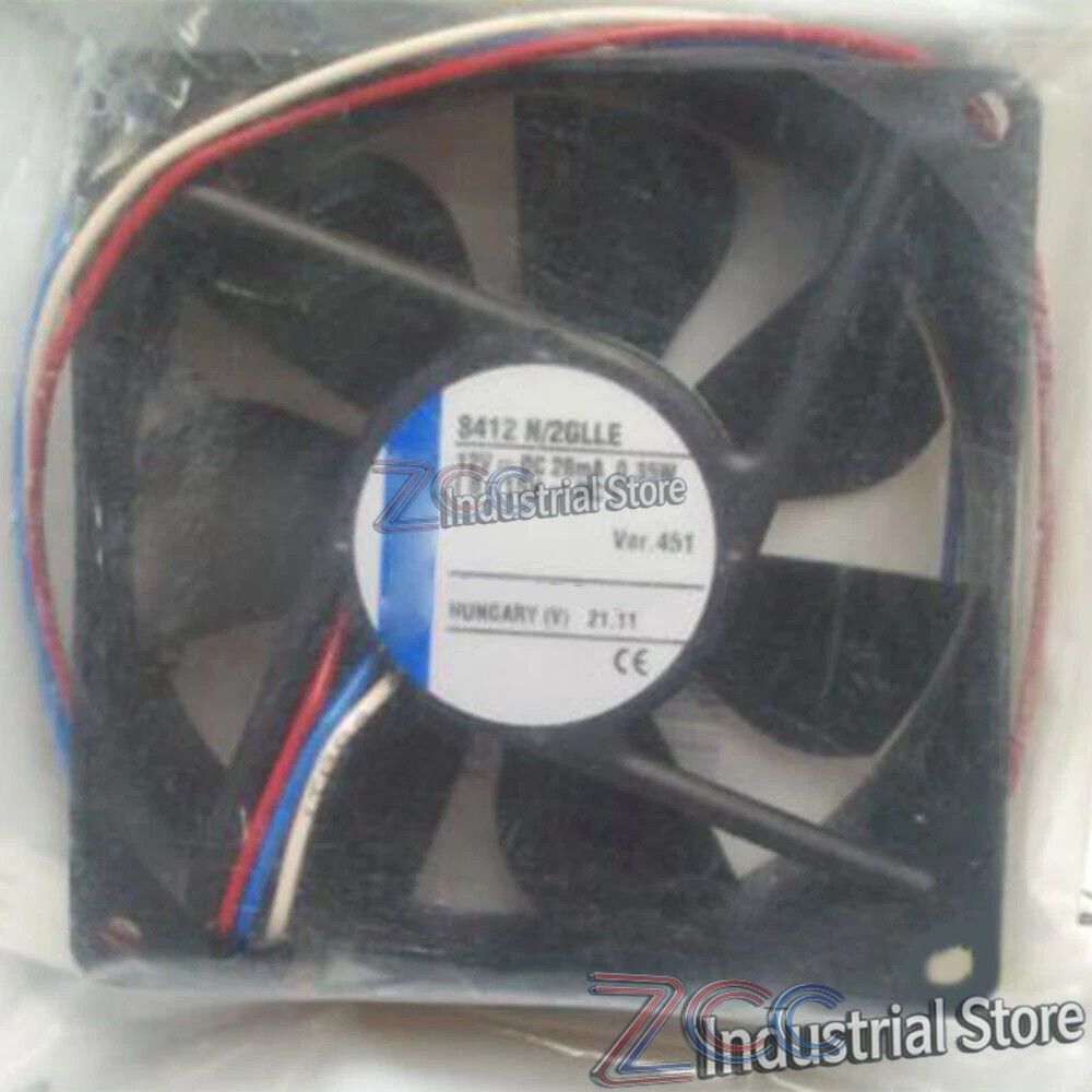 ebm-papst 8412N/2GLLE 808025mm DC12V 3-Wire Industrial Cooling Fan Durable
