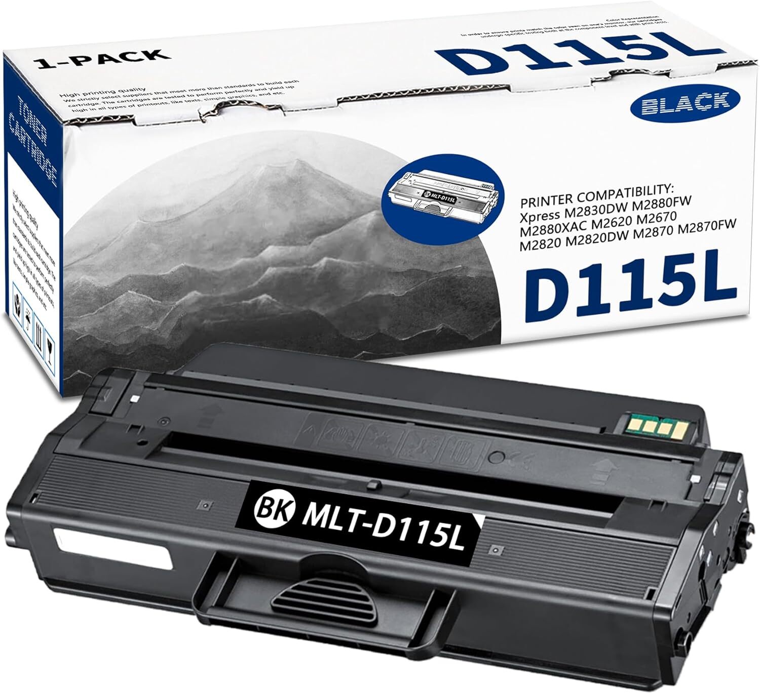 Black MLT-D115L Toner for Samsung Xpress SL-M2830DW SL-M2880FW 1PK