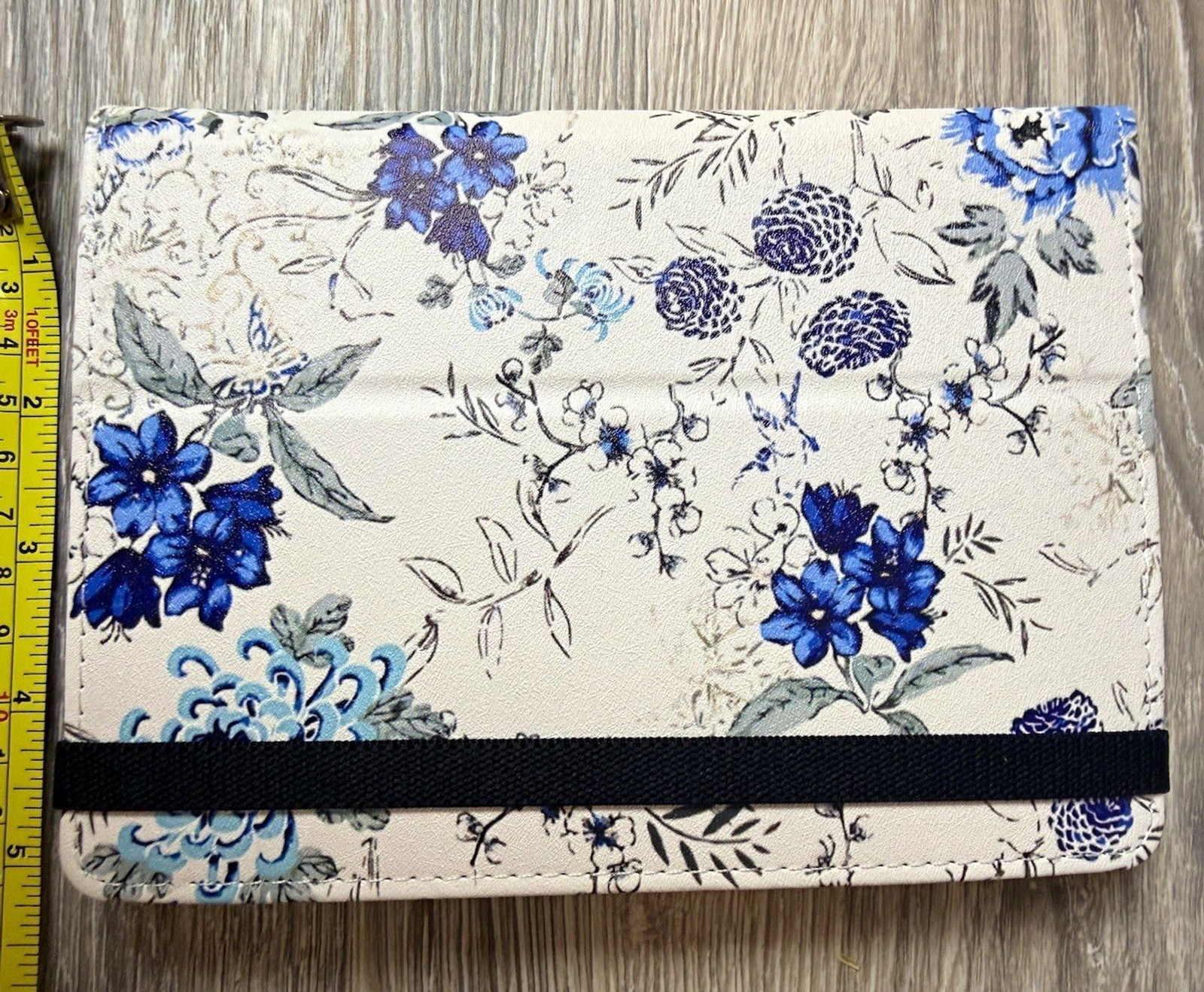 MoKo Universal Kindle E-Reader Case 6-6.8" Blue Floral Stand Hand Strap