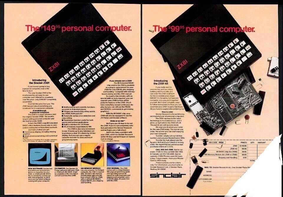 ✔️🔜 Clive Sinclair - ZX81 Super Rare unassembled kit ✅ Scarce Collectible Item