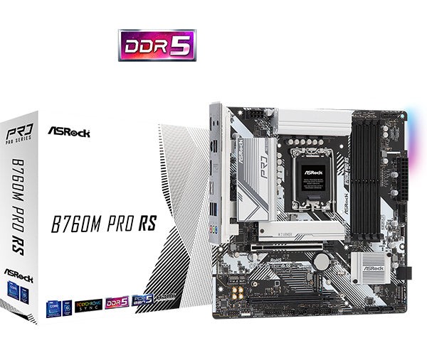 ASRock B760M Pro RS Motherboard Box damaged 3-Year Mfr Warranty