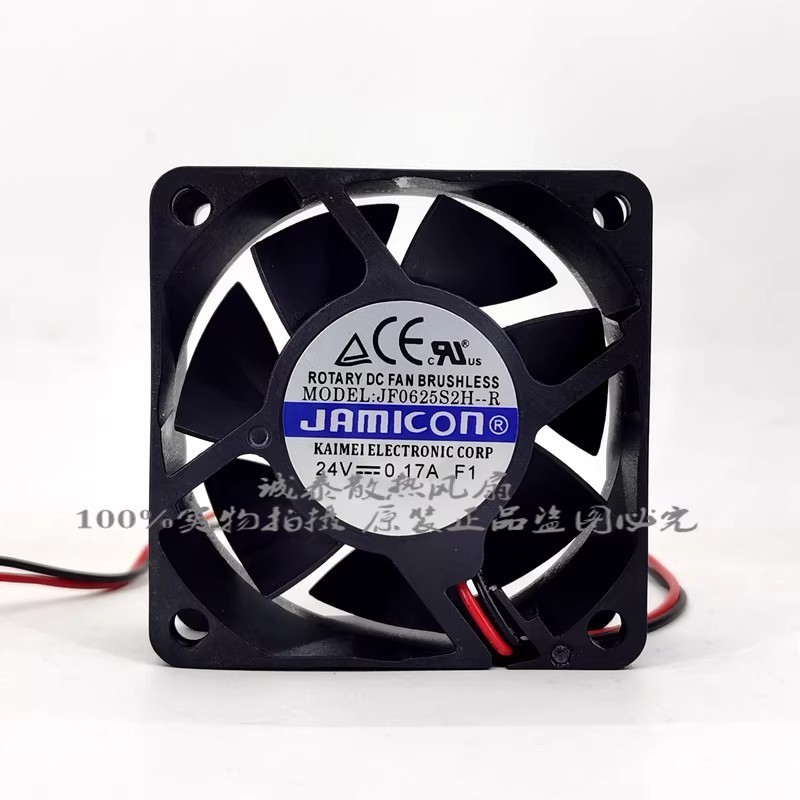 1PCS JF0625S2H Brand New JAMICON 6CM 6025 24V 0.17A Variable Frequency Drive Fan