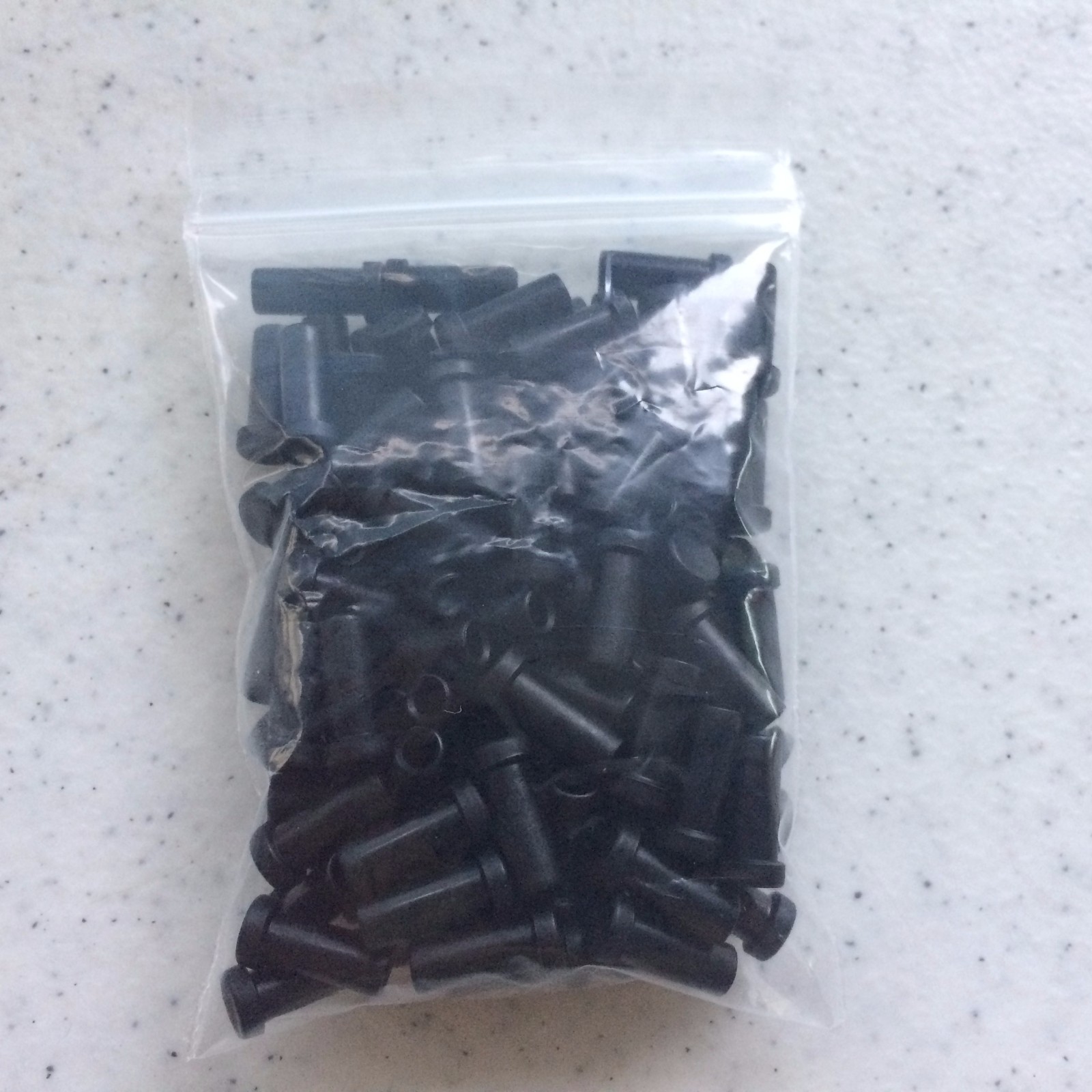 fiber optic cable dust cap protector st / sc 100 pack black 