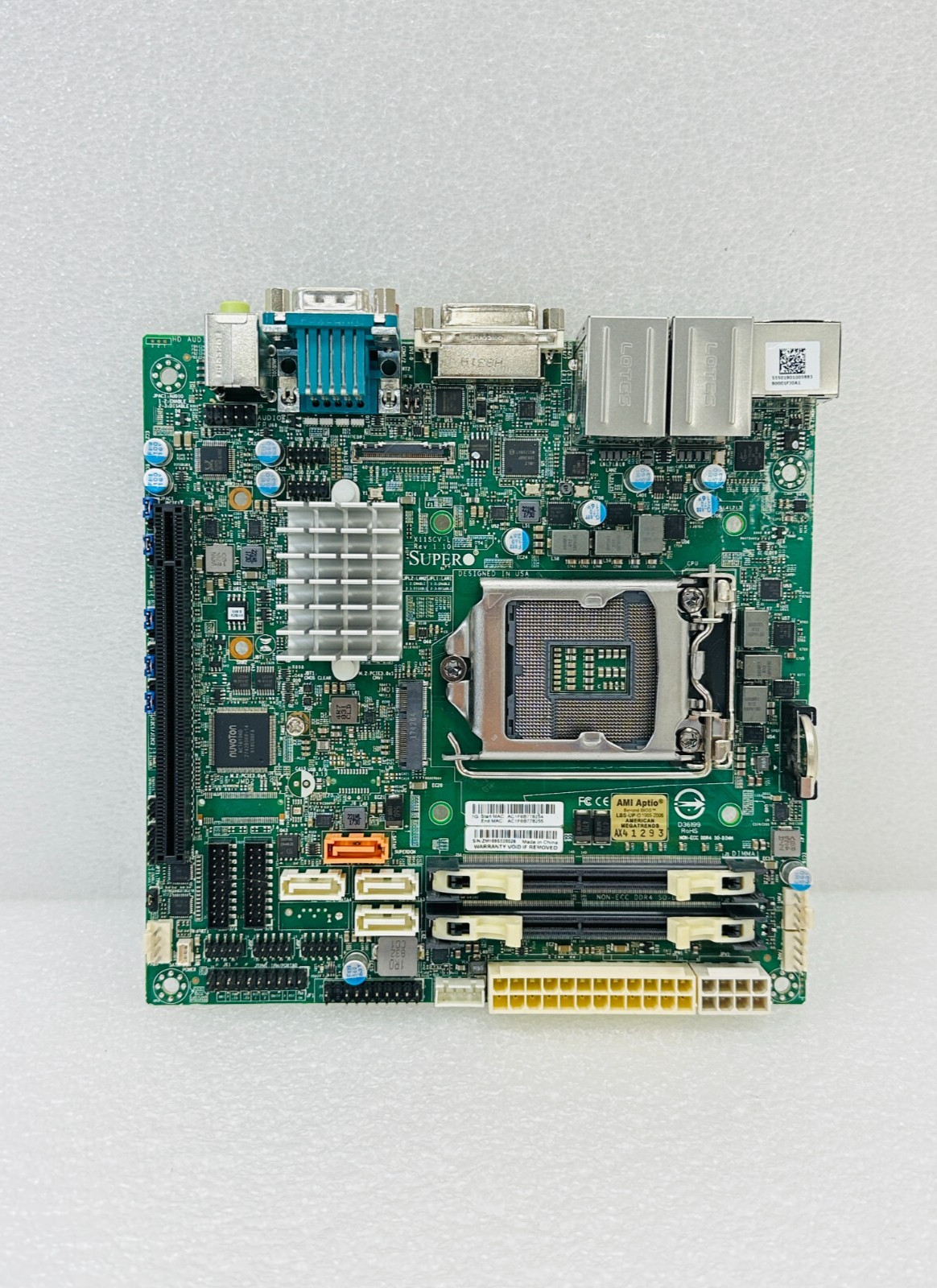FOR PARTS | Supermicro X11SCV-L Motherboard LGA115X CPU Socket - 