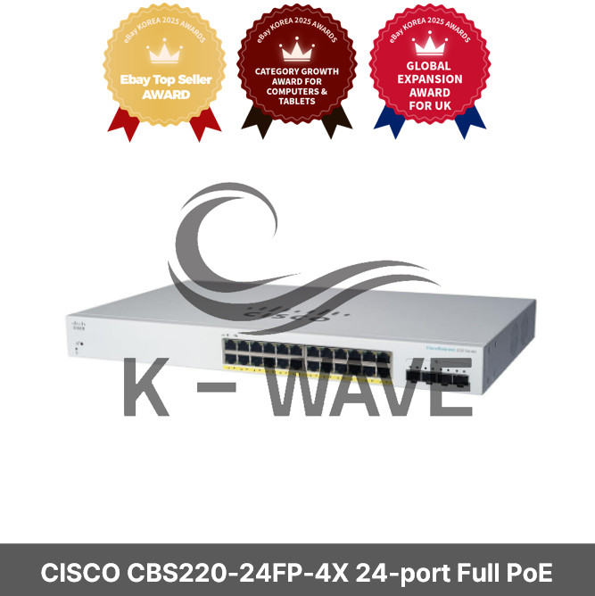 CISCO CBS220-24FP-4X 24-port Full PoE Gigabit Switch 10G 4SFP