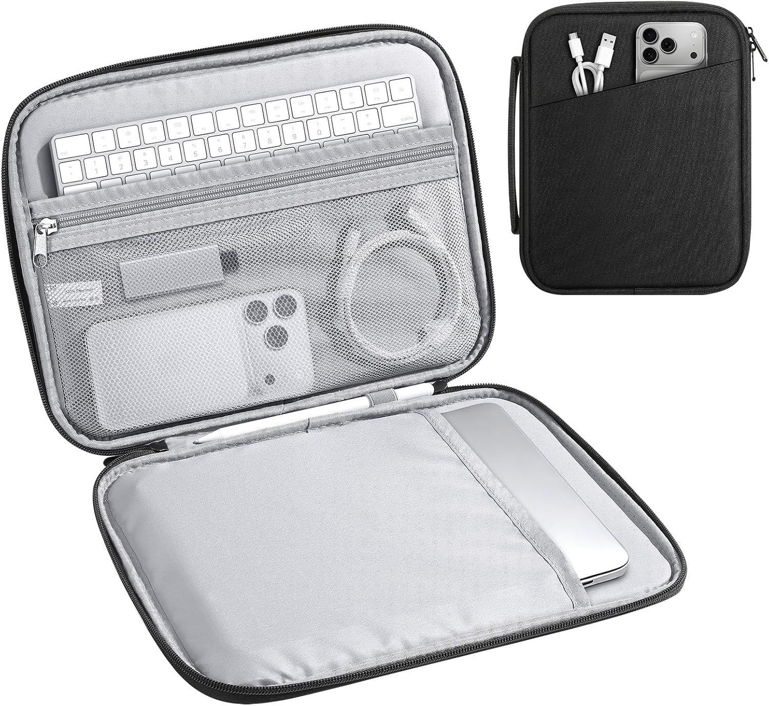 Padded Carrying Case for 13.3-14 Inch Laptop with Handle and Protective Sleeve
