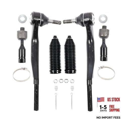 6pcs Front Inner Outer Tie Rod Suspension Kit Compatible with 9-7X Ascender