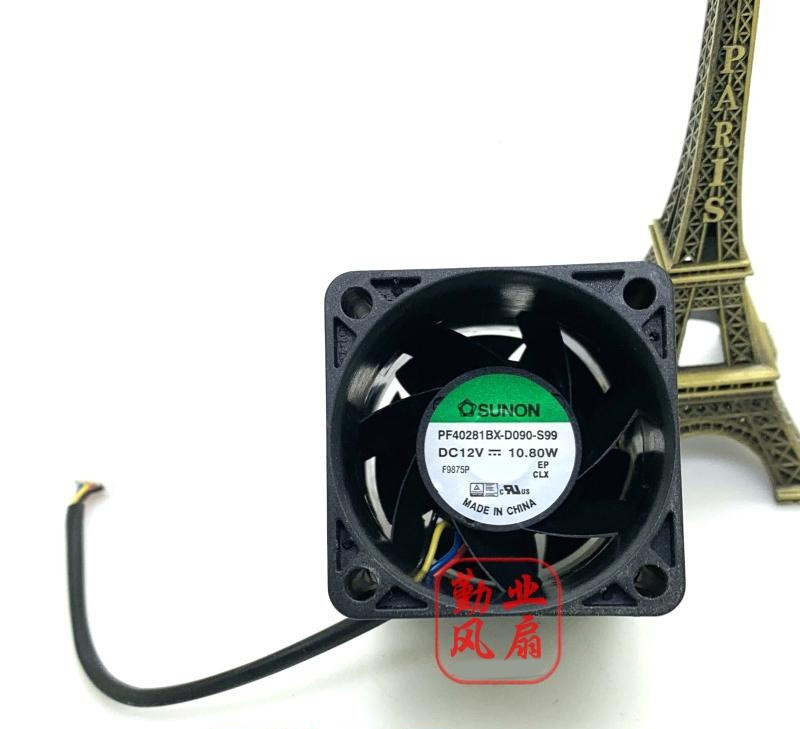 1PCS SUNON PF40281BX-D090-S99 4028 12V 10.80W Cooling Fan