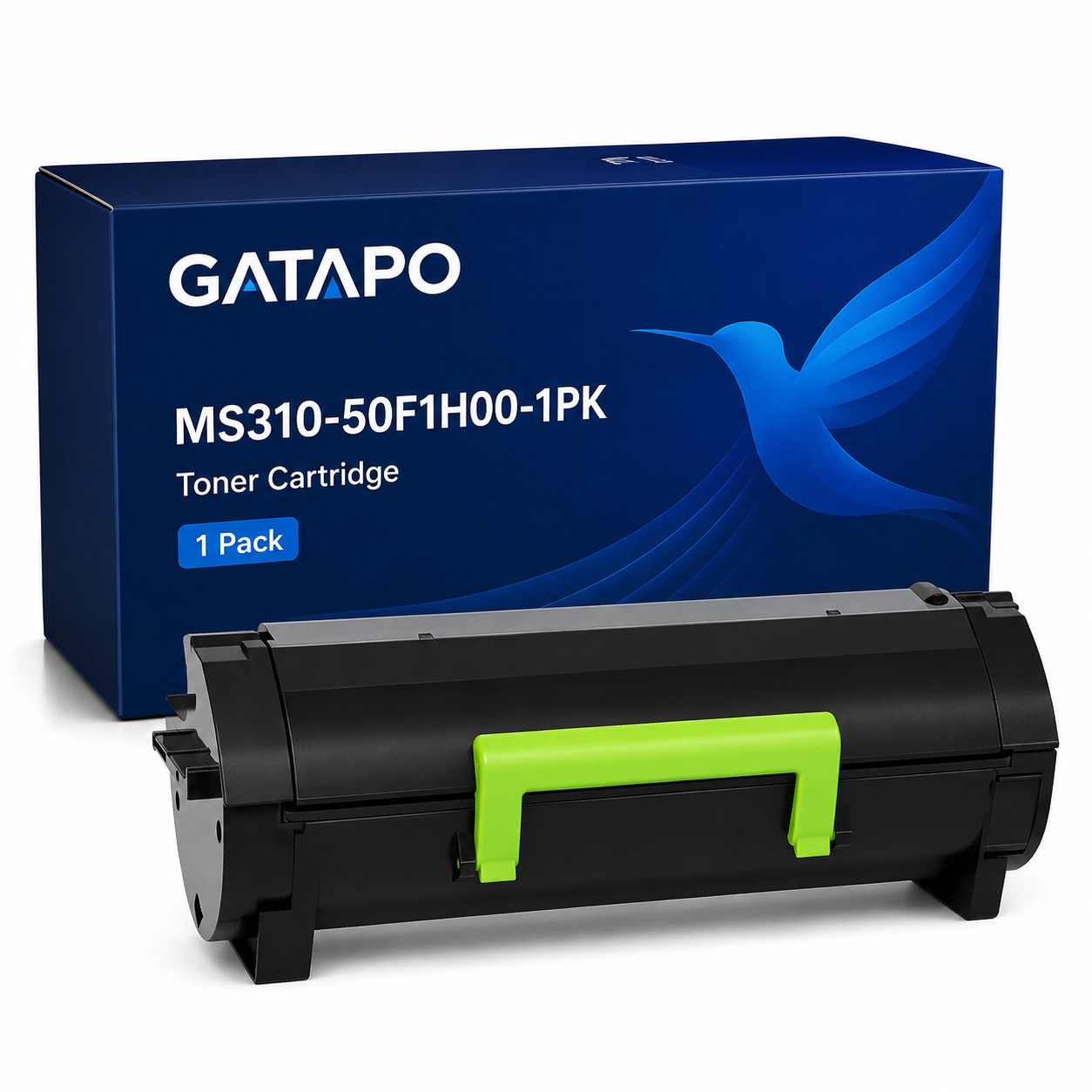 50F1H00 1 Pack Black Toner Cartridge for Lexmark MS310 MS410 MS510 MS610