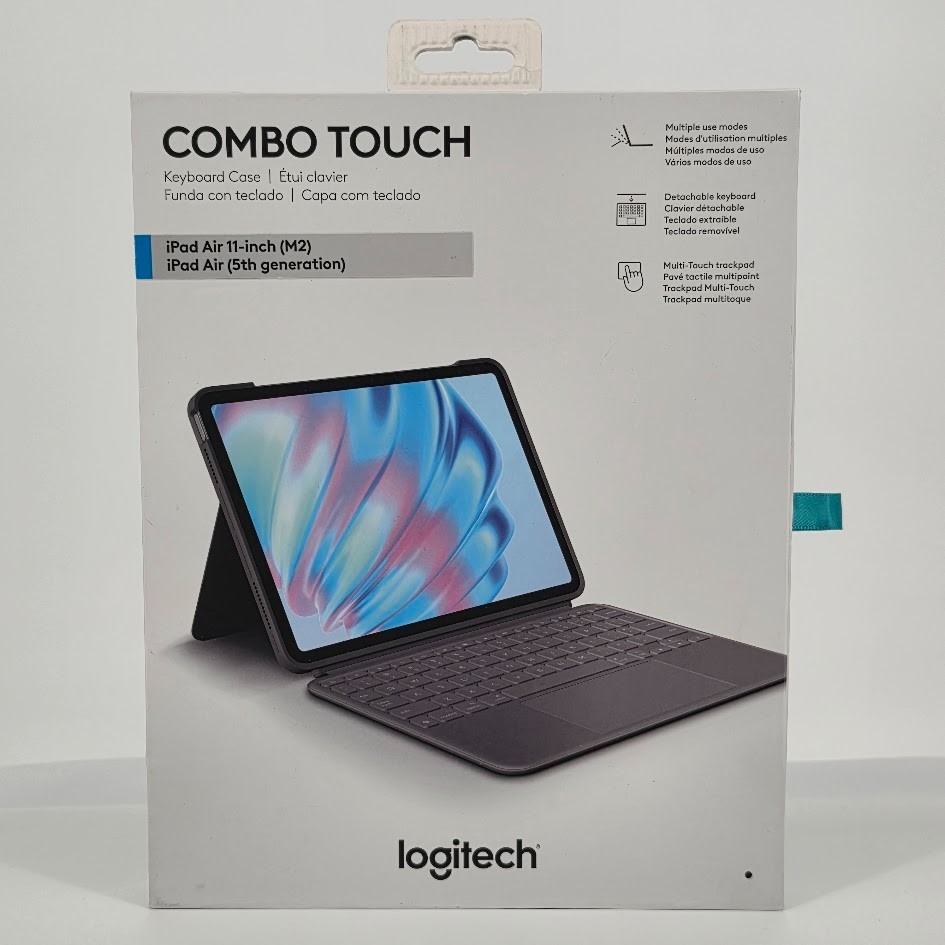 Logitech Combo Touch for iPad Air 11-inch M2 M3 & iPad Air 5th Generation Gray