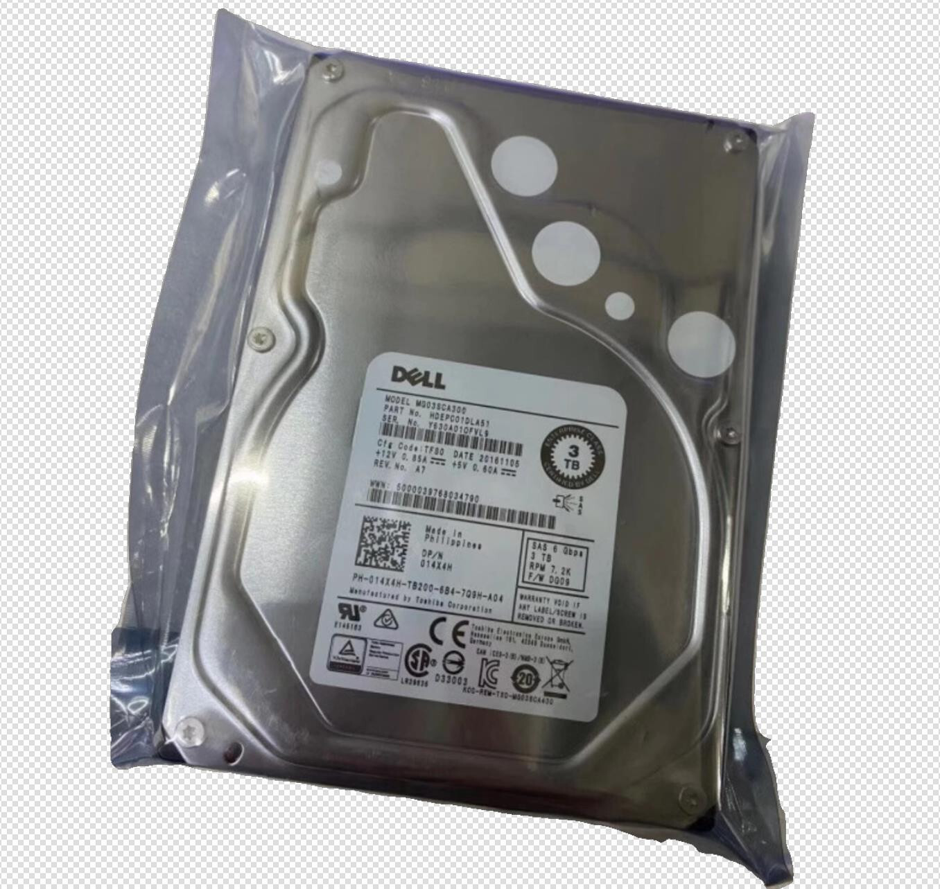 Dell 014X4H  14X4H  3 TB SAS 7.2K Powervault MD32xx / MD34xx / MD36xx