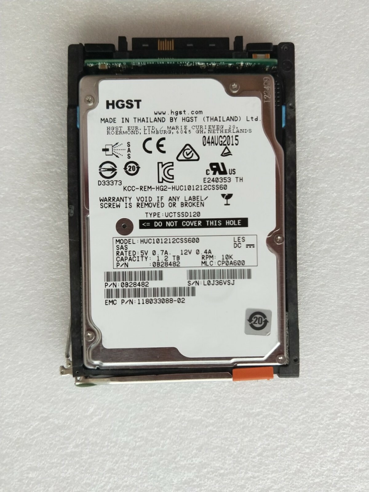 EMC V4-2S10-012 005050084 005050828 005051470 1.2TB SAS 2.5" 10K HARD DRIVE