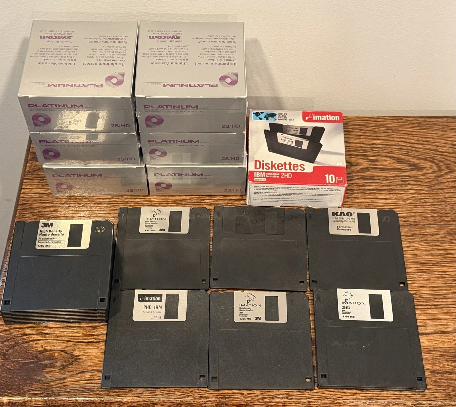 IBM MAC Imation 3M 3.5 Floppy Disks Sealed Bulk 2HD Lot 87+  Vintage NOS NEW