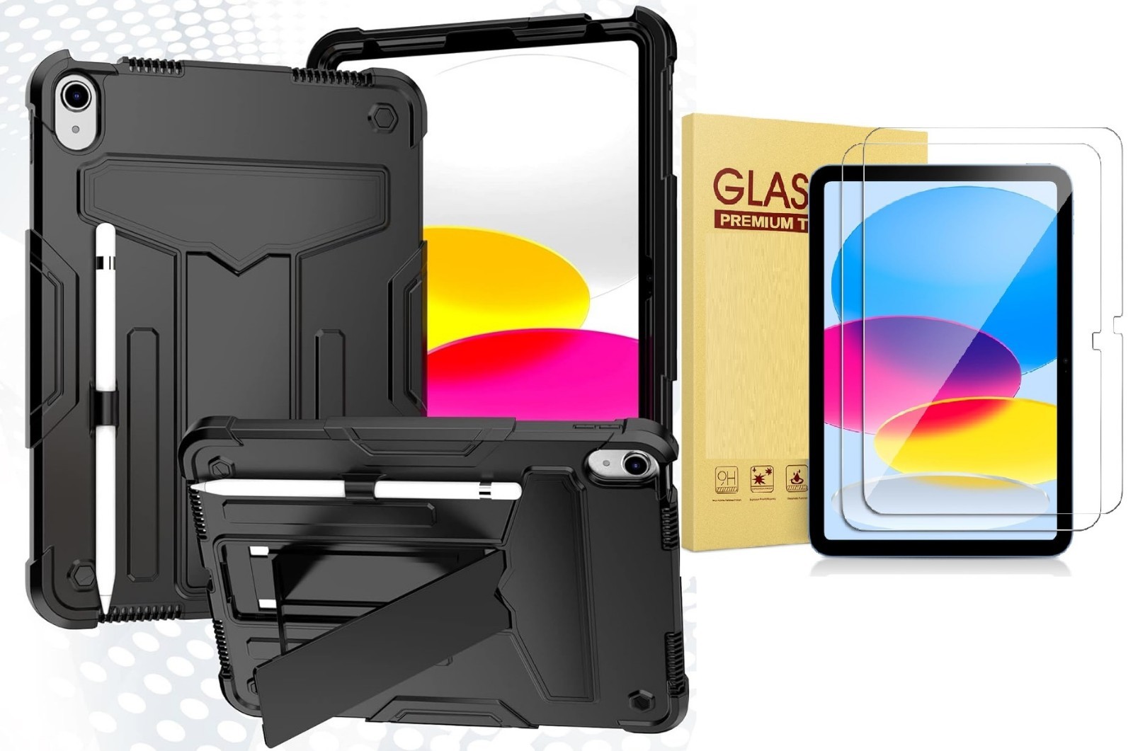 For Apple iPad A16 chip 11-inch Case Heavy Duty Shockproof Rugged Stand Cover