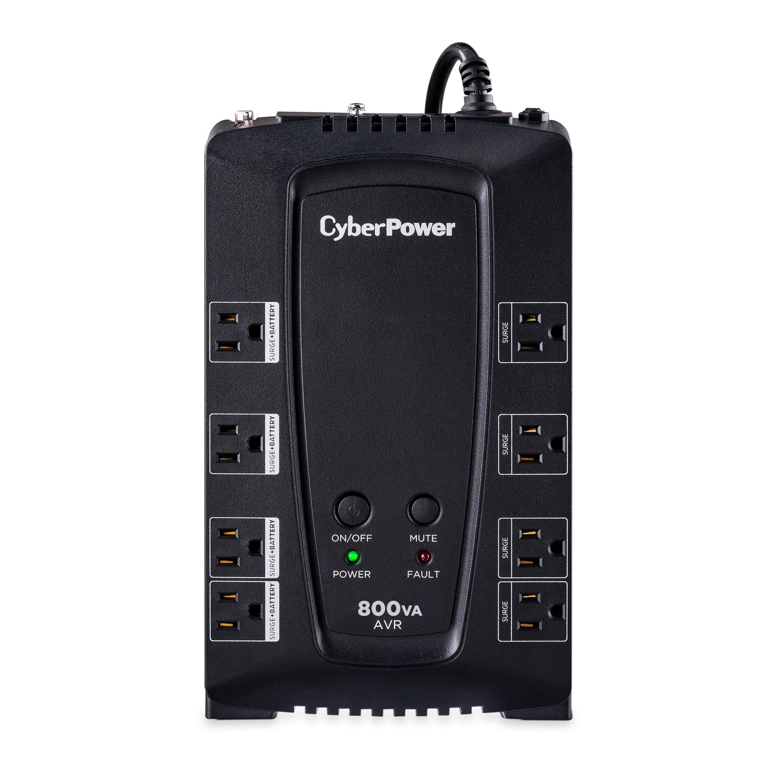 CyberPower CP800AVR AVR UPS Battery Backup and Surge Protector, 800VA, Black