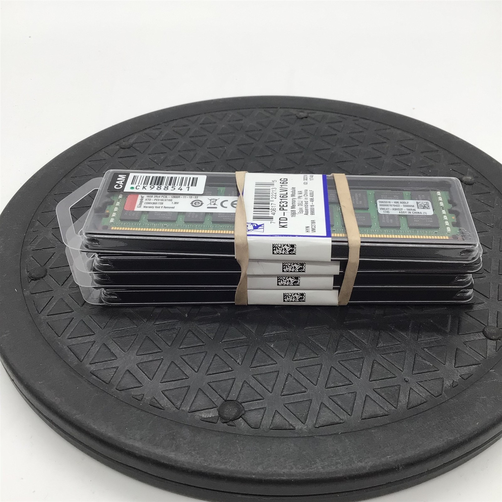 Lot of 4 NEW Kingston DDR3 ECC 16GB 12800mHz RAM Memory Modules