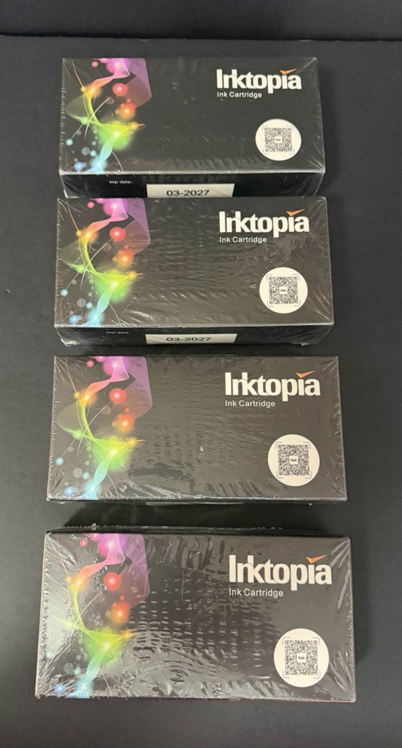 (4) 3 Pack Inktopia Ink Cartridge New Sealed. Exp. 2027. 2924 MX492 MX 490 Canon