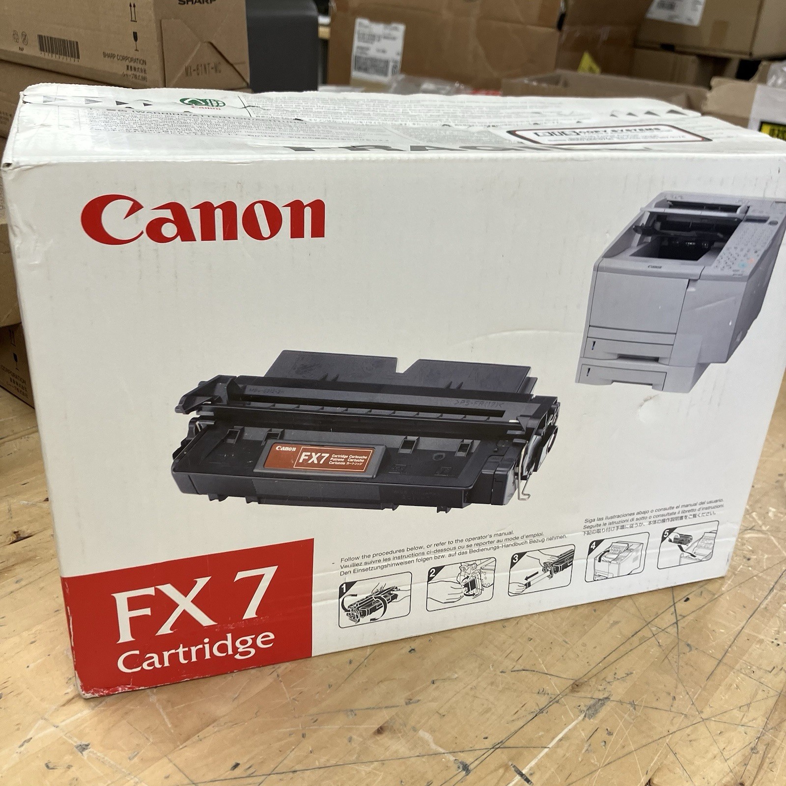 Canon FX-7 Black Toner Cartridge OEM GENUINE FX7 7621A001 NEW NIB