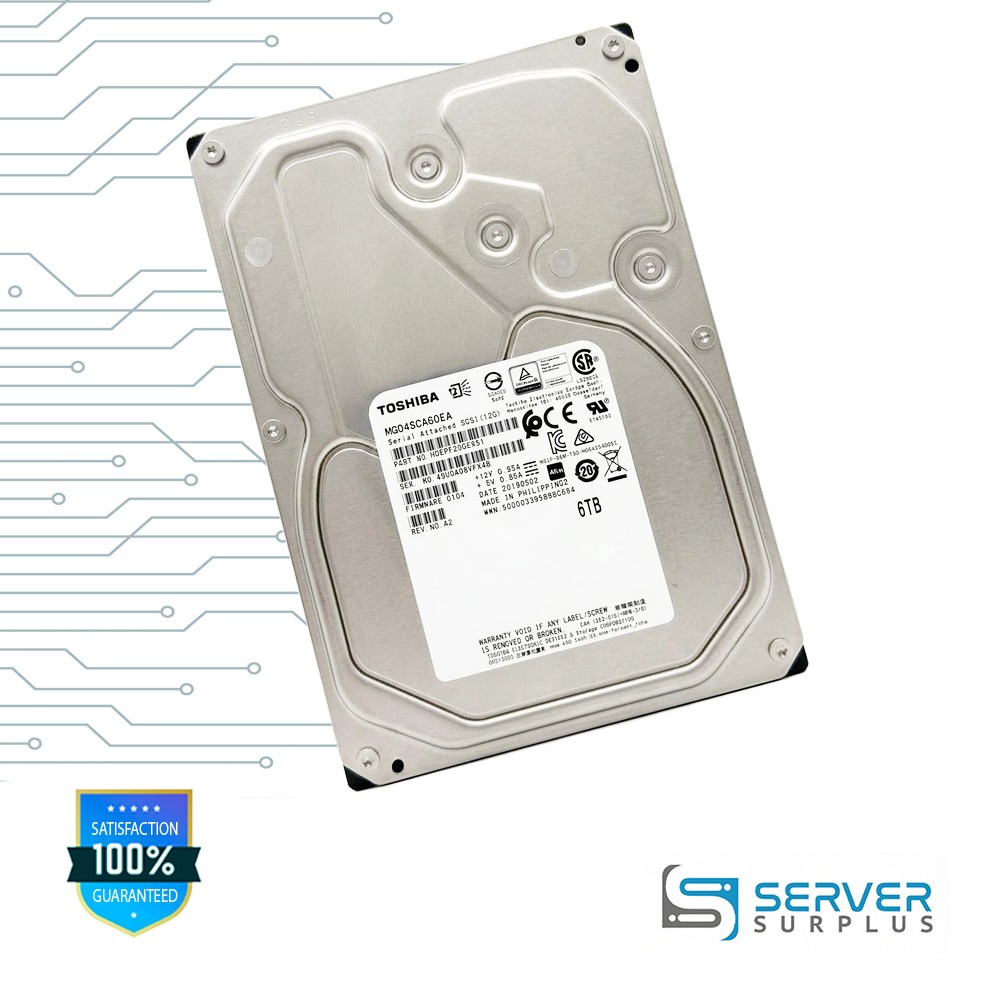 Toshiba MG04SCA60EA 6TB SAS 12G 4Kn 3.5 in Enterprise HDD | HDEPF20GEA51