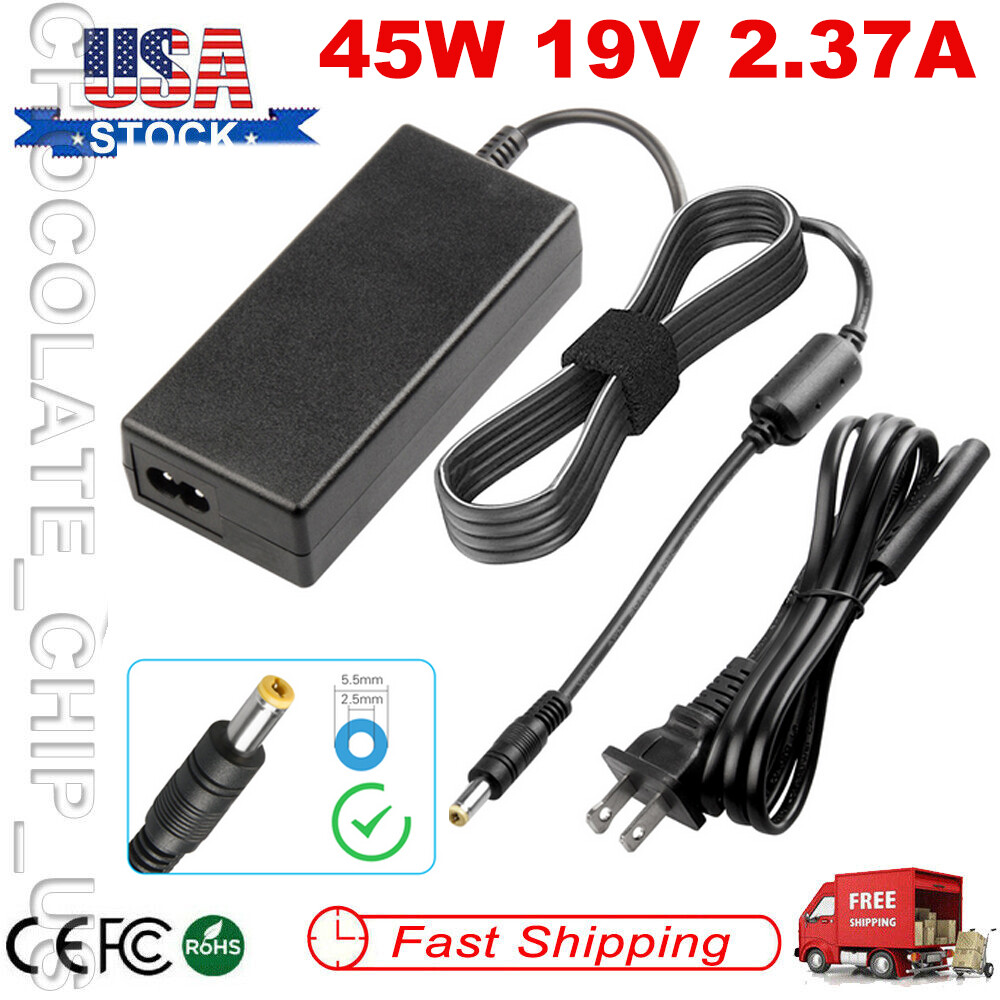 19V 2.37A 45W Charger For Toshiba Chromebook 2 CB35-B3330 CB35-B3340 AC Adapter 