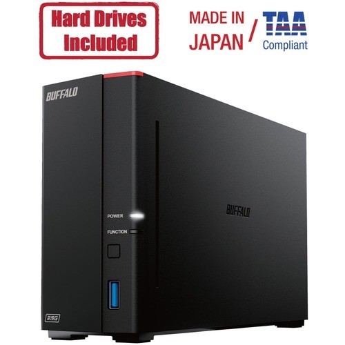 BUFFALO LinkStation 710 1-Bay 8TB Personal Cloud NAS Storage Hard Drives Include