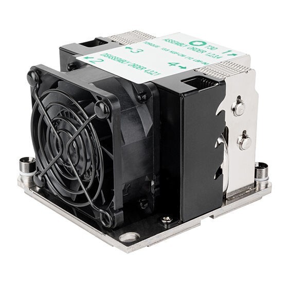 Silverstone SST-XE02-3647SB Intel LGA 3647 Square 2U SFF Server CPU Cooler