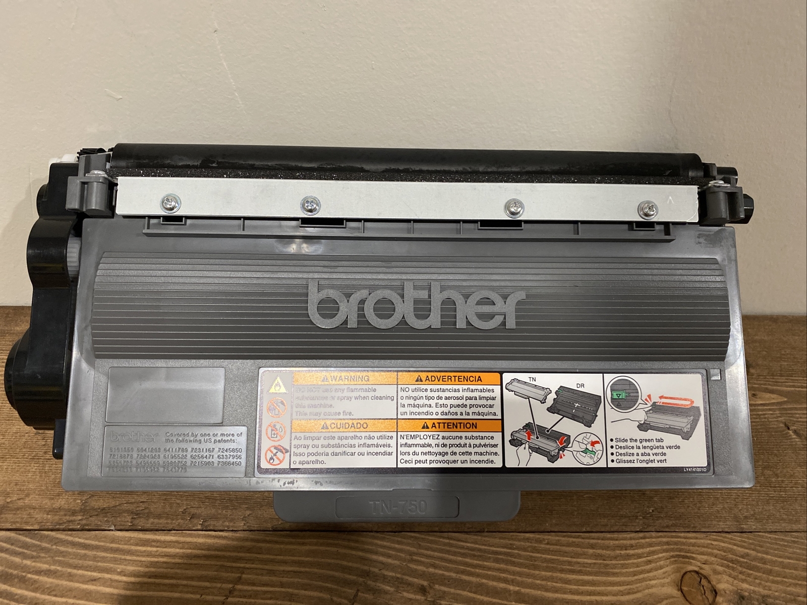 GENUINE Preowned Brother TN-750 High Yield Toner Cartridge Black Used SOLD AS IS