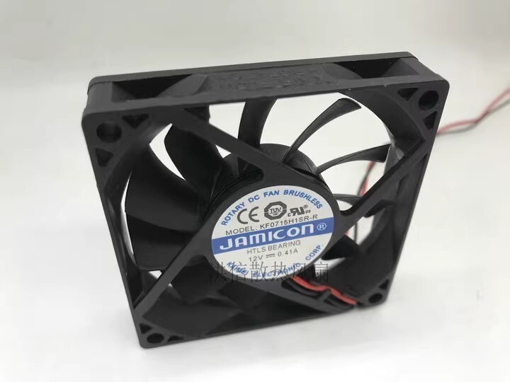 JAMICON KF0715H1SR-R 7015 DC12V 0.41A 7CM 2-Wire Silent Cooling Fan