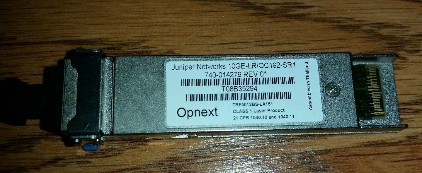 Juniper Networks Transceiver 10GE-LR/OC 192-SR1  740-014279 REV 01 Opnext
