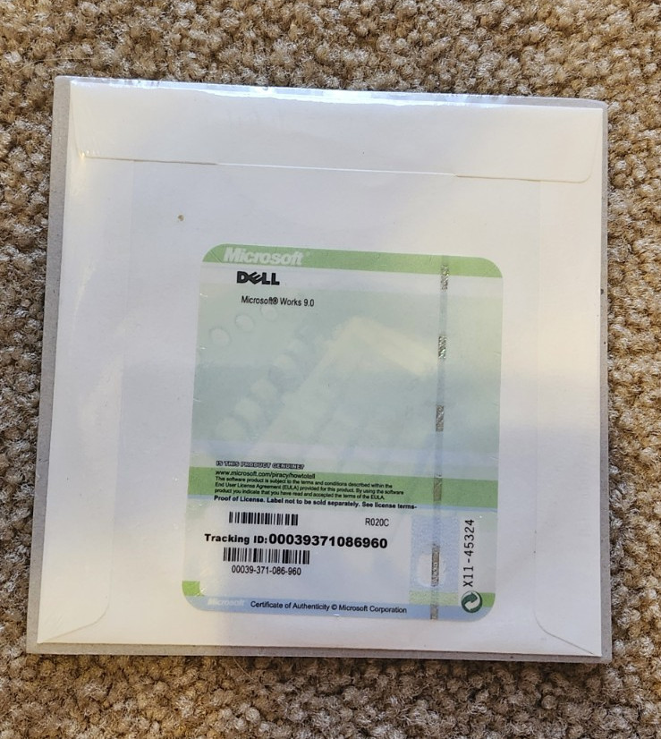 Dell Microsoft Works 9.0 Utility Suite CD for Windows, MPN 0R020C